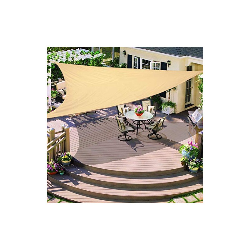 Greenbay Sand Patio Anti-UV Shade Sail - 2x2x2m Triangle -
