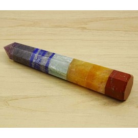 REIKIERA 7 Chakra Multi Stone Healing Obelisk Tower Reiki Spiritual Energy Gemstones