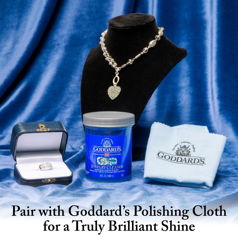 Goddard's Jewelry Cleaner, Tarnish Remover, Cleaning Solution for Silver, Gold,