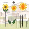 Viveta Sunflower Wind Spinner, 56" Metal Wind Spinner with Stake,