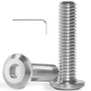 Pack of 20 M5 x 16 Flat Head Screws Stainless