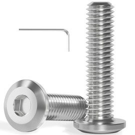 Pack of 20 M5 x 16 Flat Head Screws Stainless Steel A2 V2A Hexagon Socket Fully Threaded with Allen Key