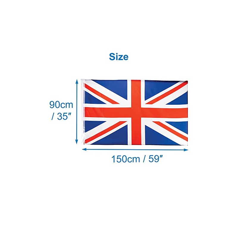Baker Ross PJ147 Large Union Jack Flag – 1 Pack,