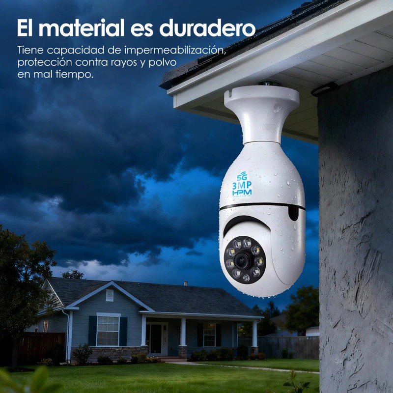 5g Cámara De Seguridad Wifi De 360° Visión Nocturna Alarma