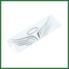 Motoforti 2pcs Silver Tone Angel Wings Pattern Auto Car Sticker