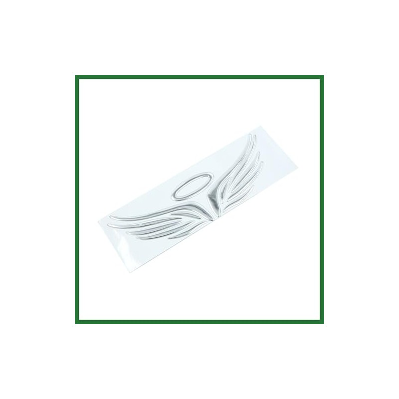 Motoforti 2pcs Silver Tone Angel Wings Pattern Auto Car Sticker