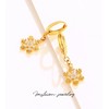 ZOCOYUU 24k Gold Christmas Earrings for Women Girls Teen Xmas