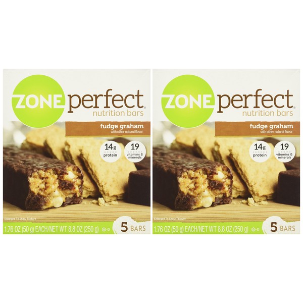 Zone Perfect Fudge Graham, 5 bars- 8.8 oz, 2 pack