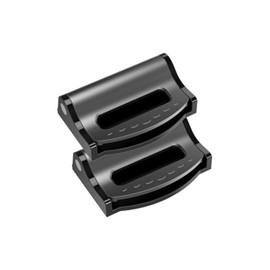 2 Stück Auto-Sicherheitsgurtversteller Auto-Sicherheitsgurt-Clip-Positionierer,Komfort-Universal-Auto-Schulter-Nackengurt-Positionierer(Schwarz)