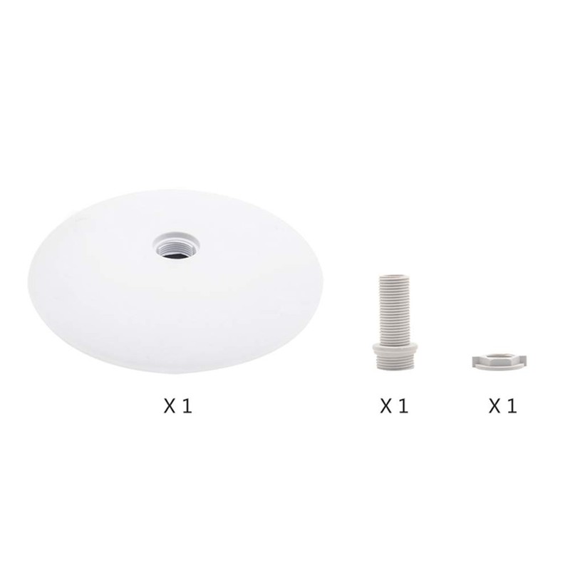 19Cm Round ABS Silicon Rubber Screwed Design Rainfall Top Shower