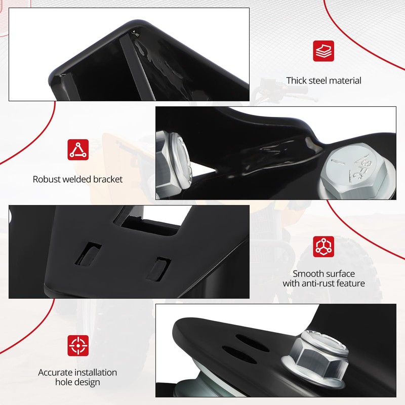 JAVIK Fairlead Plow Pulley Cable Winch Plow Mount for Standard