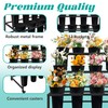 PROLEE Flower Stand with 12 Buckets, Flower Display Stand with