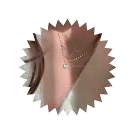 Cybche Vintage Rhinestone Pendant Necklace Gold Crystal Solitaire Necklace Wedding Cubic Zirconia Chain Necklace Sparkling CZ Choker Earrings Jewellery for Women, Zinc