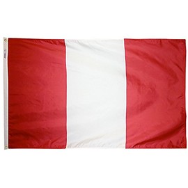 Peru (Civil) - 5' x 8' Nylon World Flag