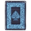 HOYLE'S WATER PROOF DURABLE CLEAR & BLUE PLASTIC PLAYING CARDS,