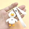 xutao Cute Duck PVC Keychain Cartoon Animal Keychain for Backpack