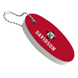 GRAPHICS & MORE Davidson College Primary Logo Floating Keychain Oval Foam Fishing Boat Buoy Key Float