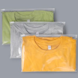 Svaldo Clear Zip Bags for Travel, 25Pcs 30.5 * 20.5cm Polythene Bags for Clothes, Maternity Organiser Bags, Reusable and Waterproof (Without Vent Holes)