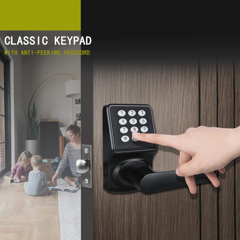 Cielsa Dawn Keypad Door Lock with Handle, 2PACK Set -