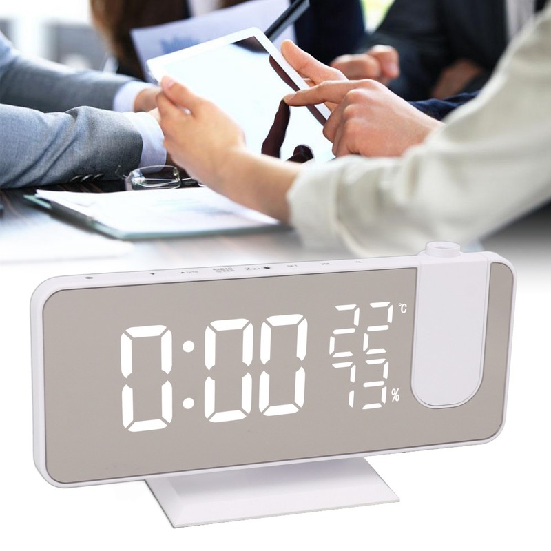 FM Radio LED Digital Smart Alarm Clock LED Digital Projection