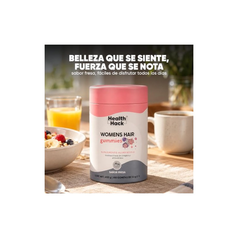 Vitaminas para el Cabello y Piel de Mujer 180 Gomitas