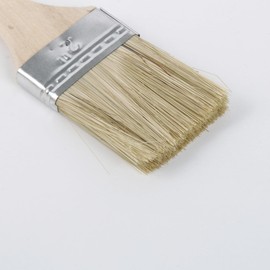 Emptty Chip Paint Brush Set 2 inch/4.5cm Natural Bristle Disposable Painting Brushes with Wooden Handles for Acrylic, Oil, Paint, Varnishes, Watercolor, Painter, Students, Artist