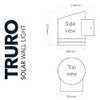 SolarCentre® Truro Outdoor Solar Motion PIR Sensor Light - Anthracite