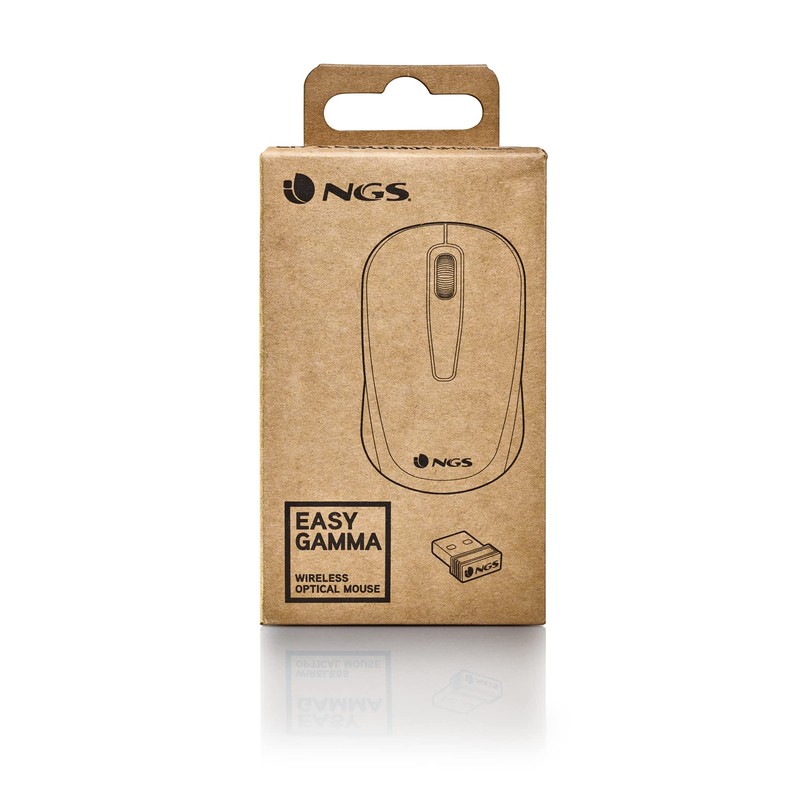 NGS Easy Gamma - 2.4GHz Wireless Optical Mouse Nano Receiver,