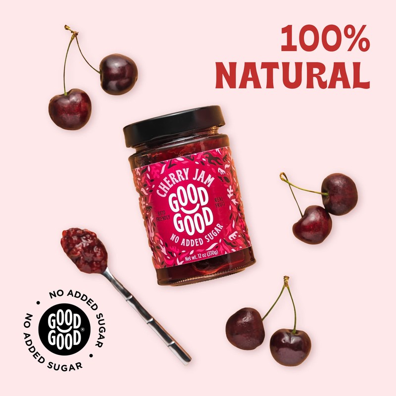 GOOD GOOD Sweet Cherry Jam - Keto Friendly - Low