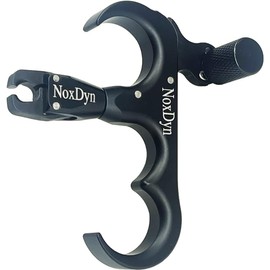 NoxDyn Bow Release for Compound Bow, 3-Finger Archery Release 360° Rotatable Thumb Release for Compound Bow Black