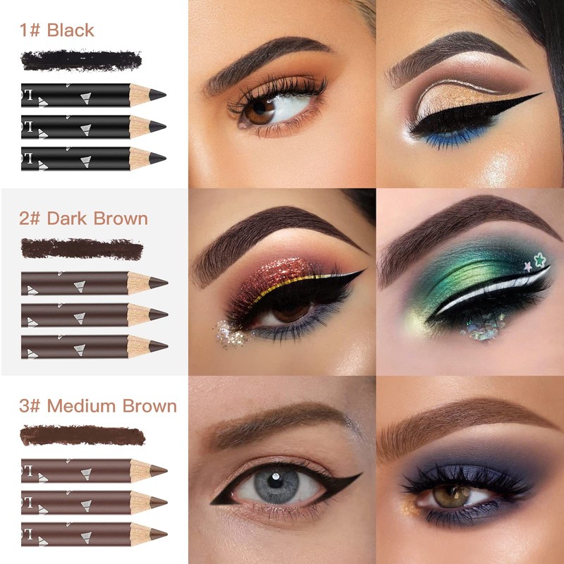 LOKFAR 12 PCS Eye-Brow Pencil Set, Waterproof Eyebrow Pencil Microblading