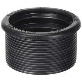 Haas Rubber Nipple for Heavy-Duty Polyethylene Pipe DN 50/DN 63 | Black | Pack of 1