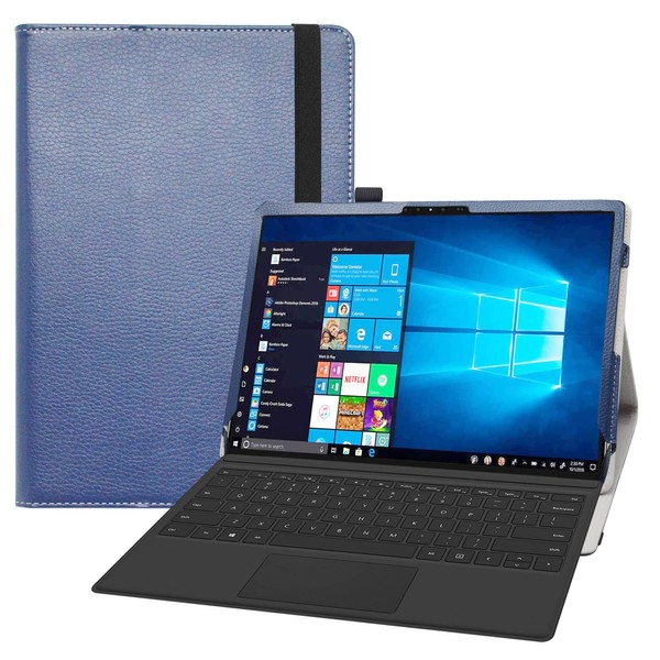Bige for Latitude 7320 Detachable Case,PU Leather Folio 2-Folding Stand