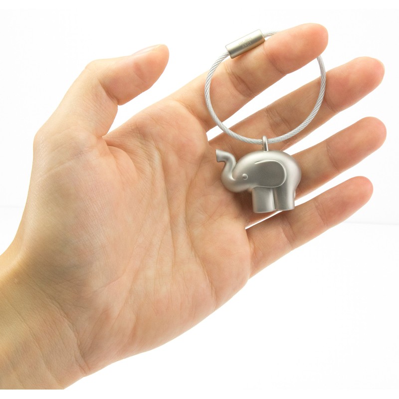 TROIKA GERMANY Troika Elephant Keyring, Little Elephant KR14-01/MA Keychain Accessory