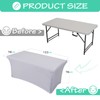 Rainberg 6ft & 4ft Stretchable Tablecloths for Rectangle Tables, Table