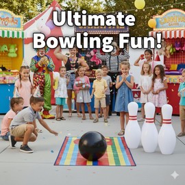 ArtCreativity - Juego de 6 alfileres inflables gigantes, juegos divertidos para interiores o exteriores para niños y adultos, Navidad, carnaval, fiesta de cumpleaños para la familia, juego de juguetes