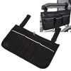 Wheelchair Side Hanging Storage Bag Multi Pocket Armrest Pouch Bag