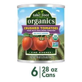 Take Root Organics No Salt Added Canned Organic Crushed Tomatoes 28 oz
