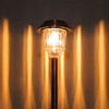 DenicMic Solar Garden Lights Outdoor Pathway Lights Glass Stainless Steel