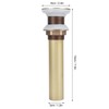 Sink Drain NonOverflow AntiClog Bathroom Wash Basin Drainer Stopper Accessory