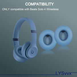 Solo 4 Earpads - Replacement Ear Pads for Beats Solo 4 Wireless Headphones (Blue Slate)