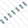 YOKIVE 100pcs 120K Ohm Resistor, 1/4W (0.25W) Metal Film Fixed