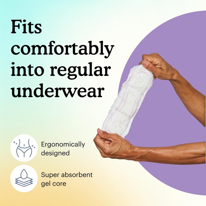 Because Incontinence Pads for Women - Maximum Absorbency, Postpartum Liners,