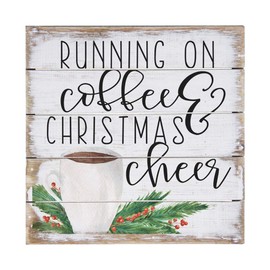 Simply Said, INC Perfect Pallets Petites 8" Wood Sign PET16708 - Coffee & Christmas