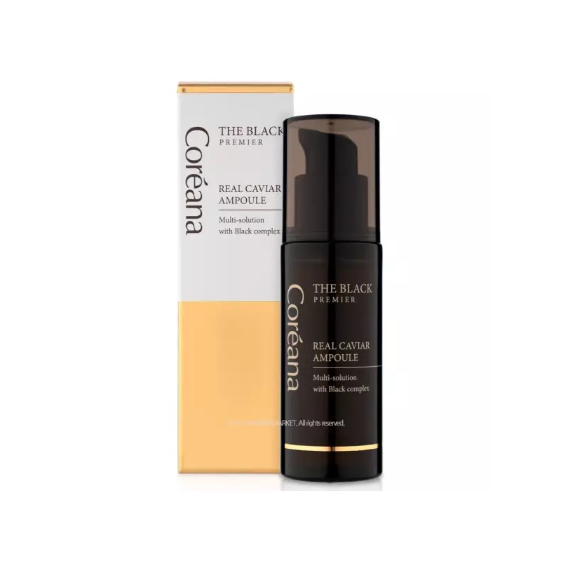 Koriana 코리아나 더 블랙 프리미어 리얼 캐비어 앰플 50ml Koriana
