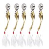 5pcs Metal VIB Fishing Lure Professional Rotating Sequins Lure Bait