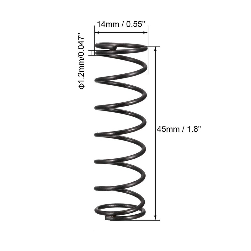 sourcingmap Compression Spring - 1.2mm Wire Dia , 14mm OD