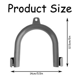 Rumyve U-Shape Washer Drain Hose Hook,U-Bend Hangle Pipe Supports,Plastic Universal U-Shape Drain Outlet Hose Hook,for 20-26mm Plumbing Pipe