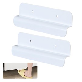 Sozize Cabinet Foot Pull Trash Drawer Foot Pull Handleless Handle Foot Pull for Full Overlay Cabinet Door (2 Pcs, White)