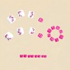 Spring Press on Toenails White Fake Toe nails with Pink